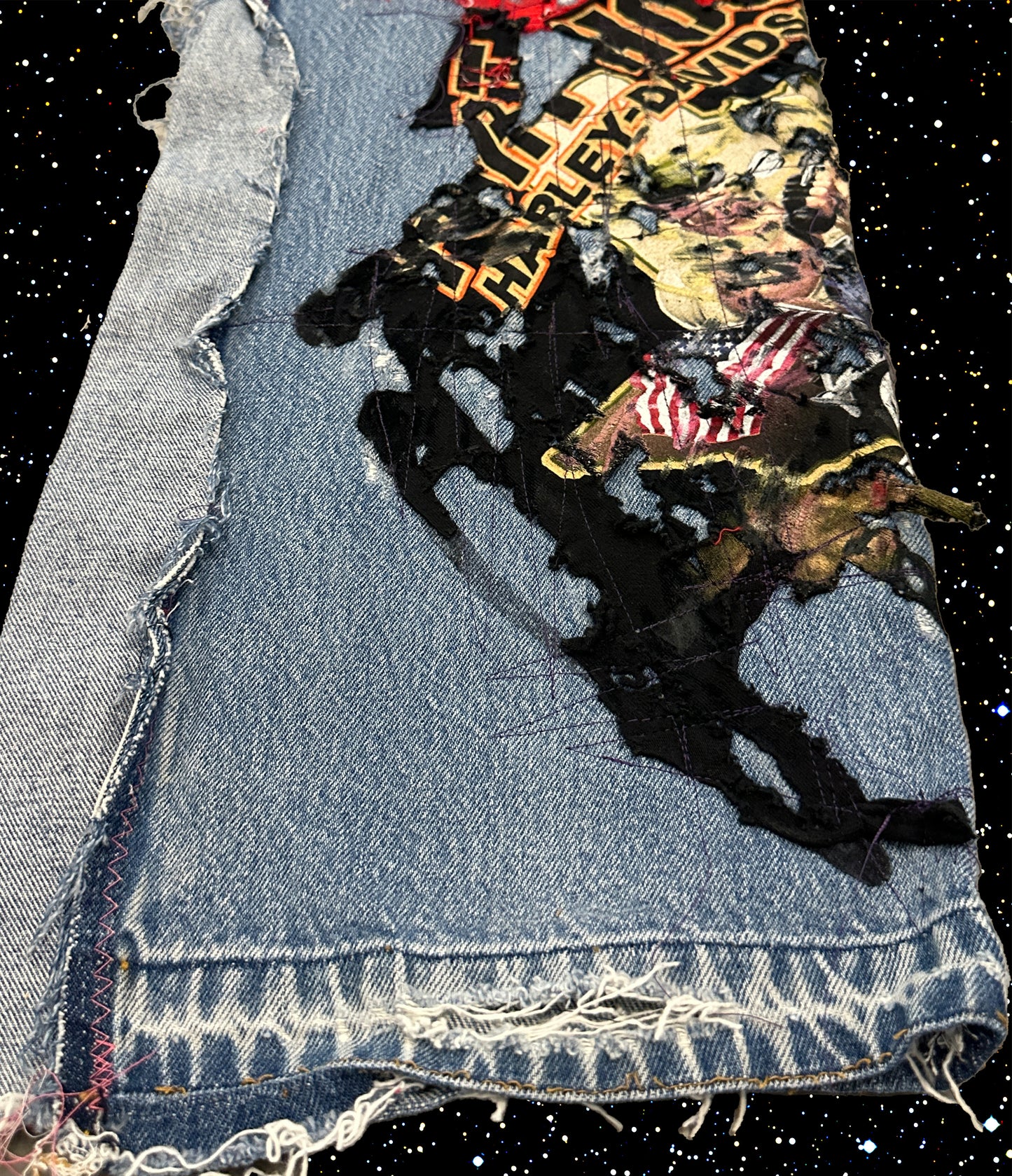 REPAIRED FLARE DENIM