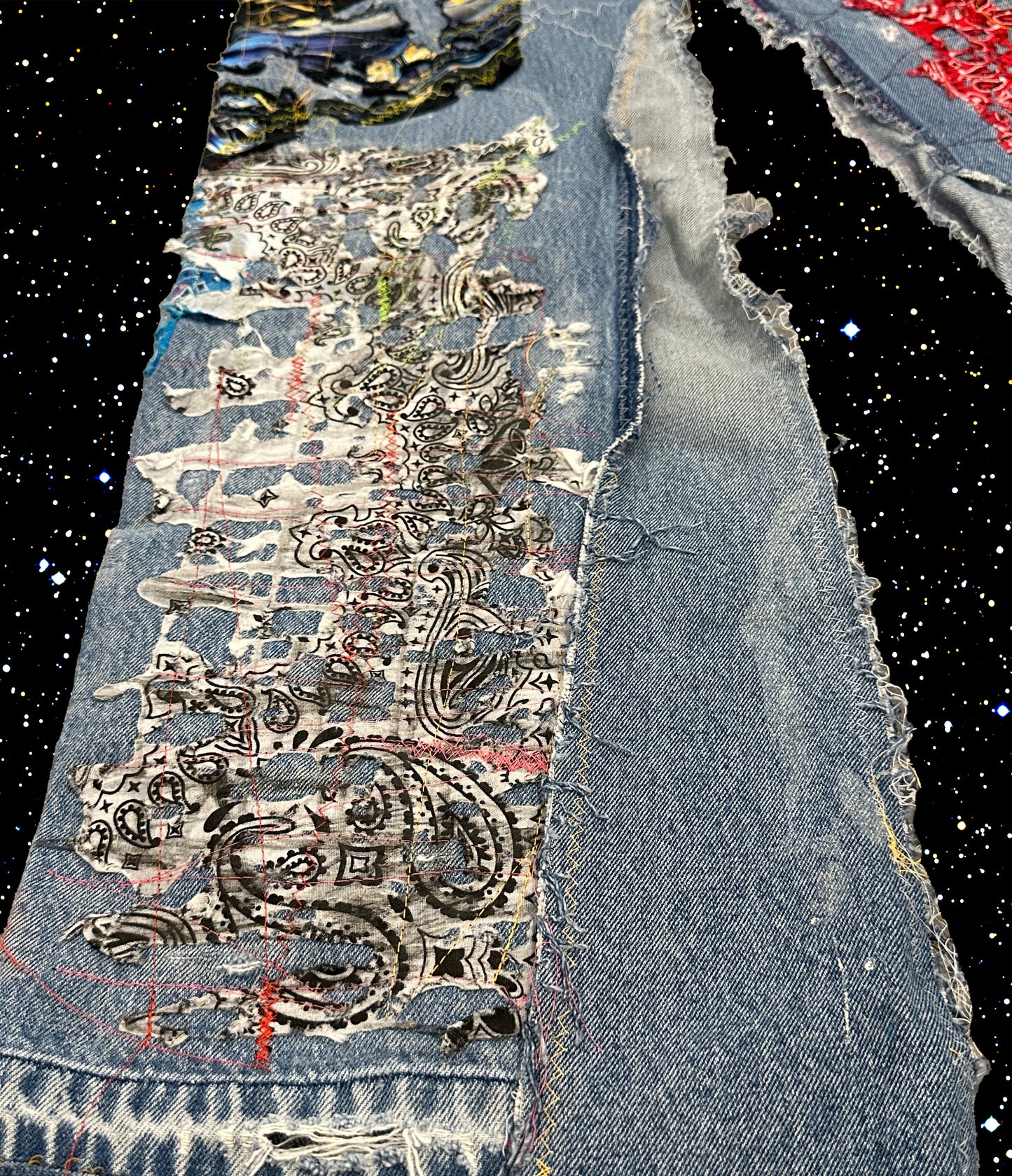 REPAIRED FLARE DENIM