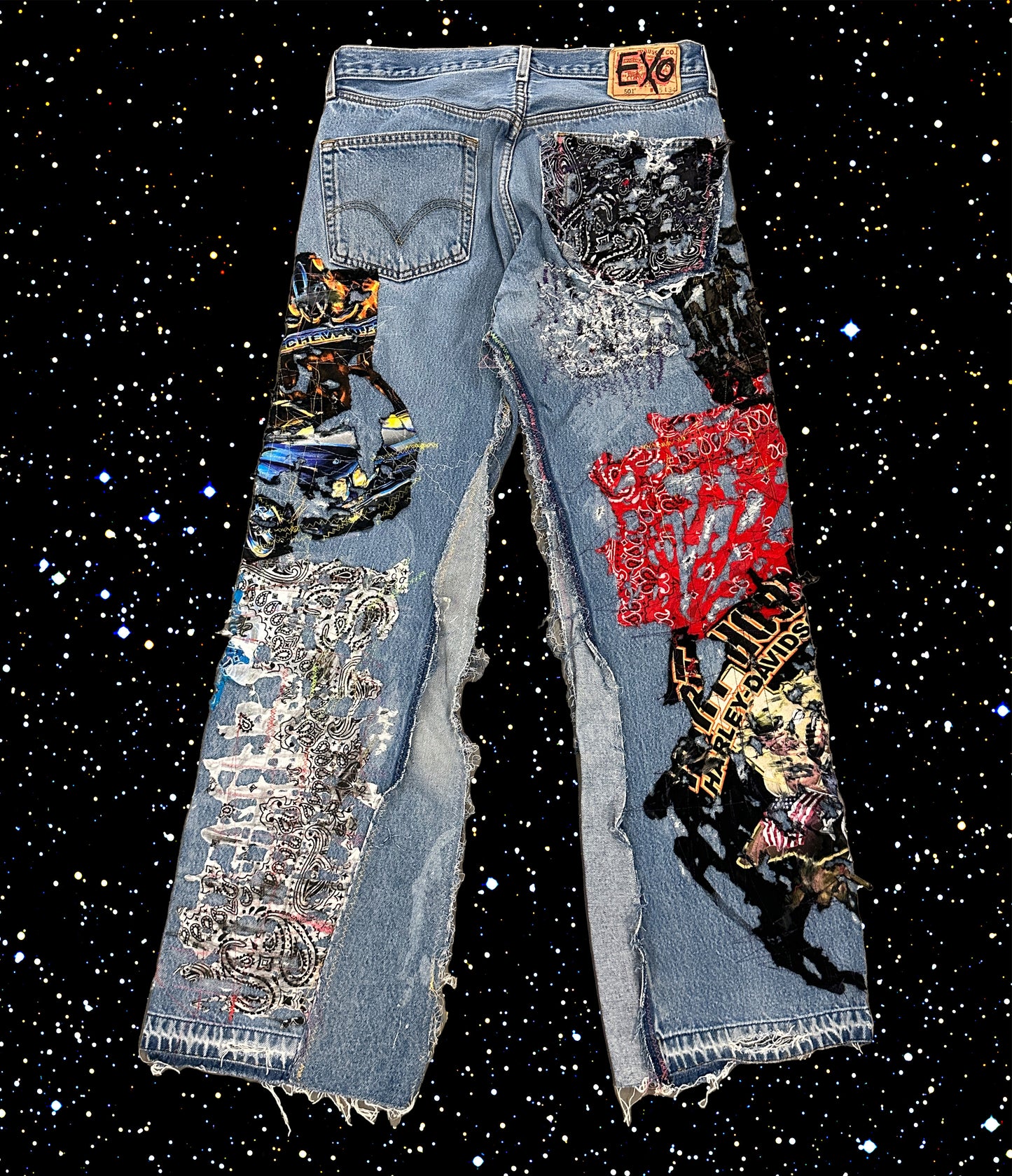 REPAIRED FLARE DENIM