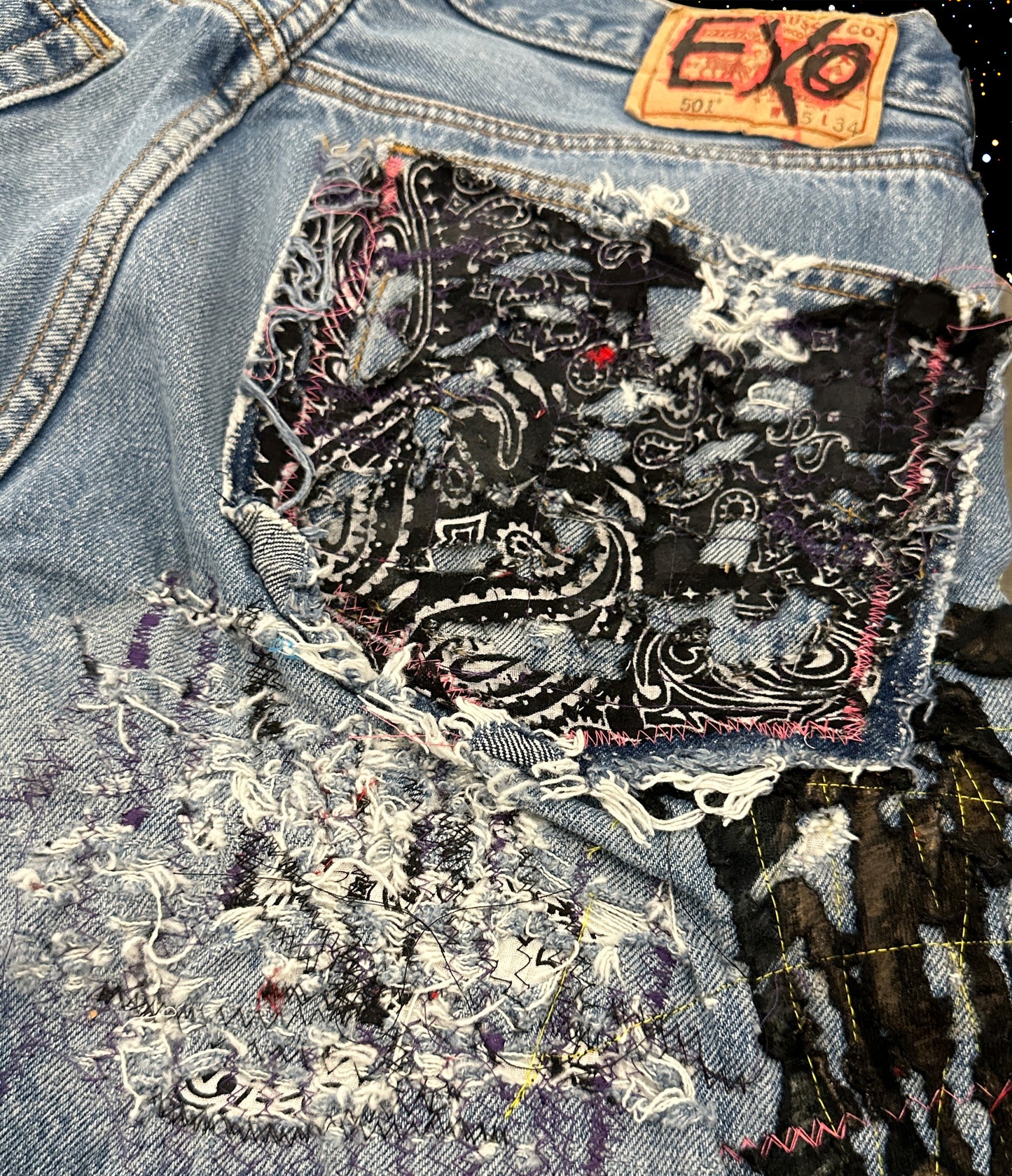 REPAIRED FLARE DENIM