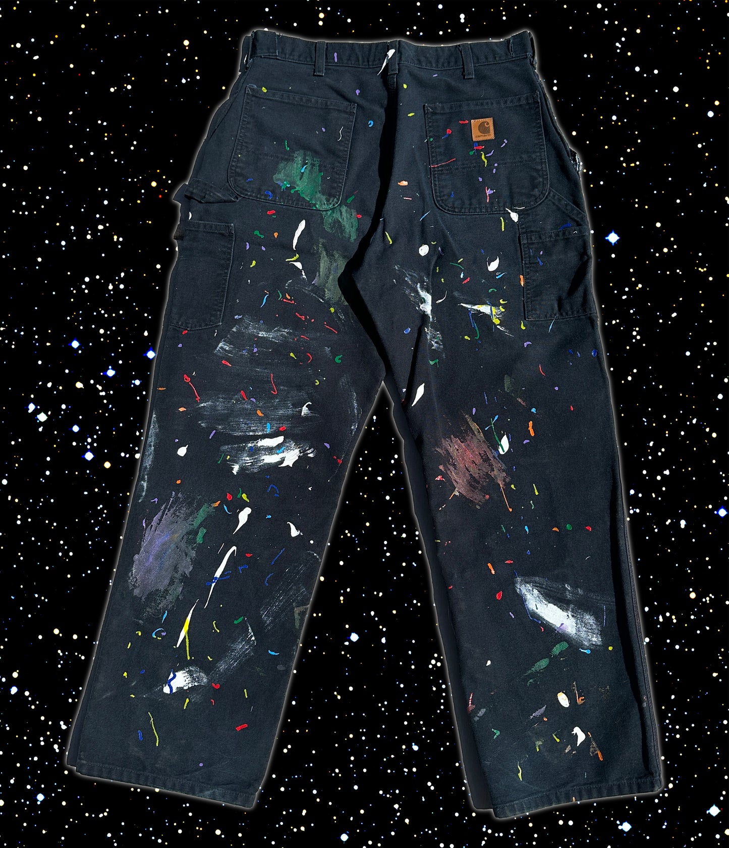 FULL SPLATTER CARPENTER PANTS