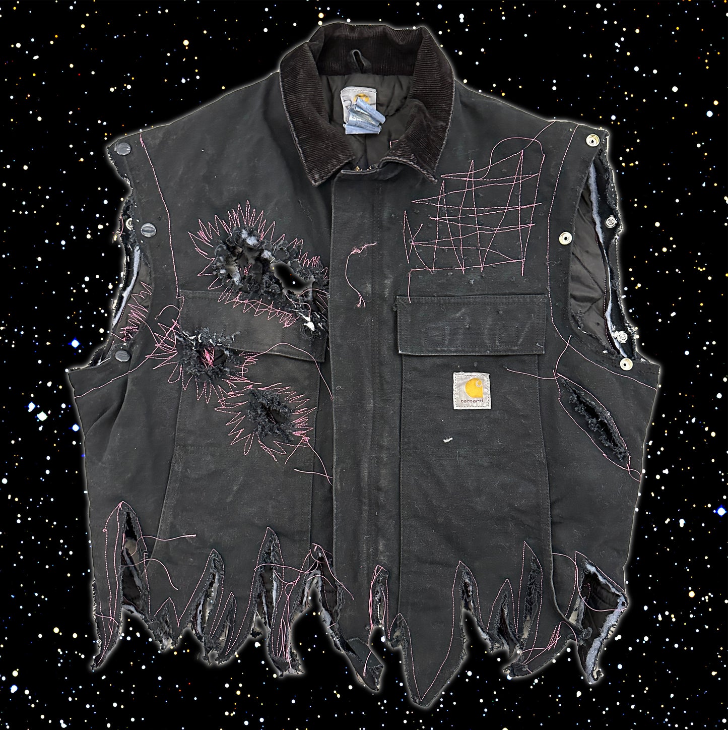 THRASHED AND REPAIRED CARHARTT JACKET